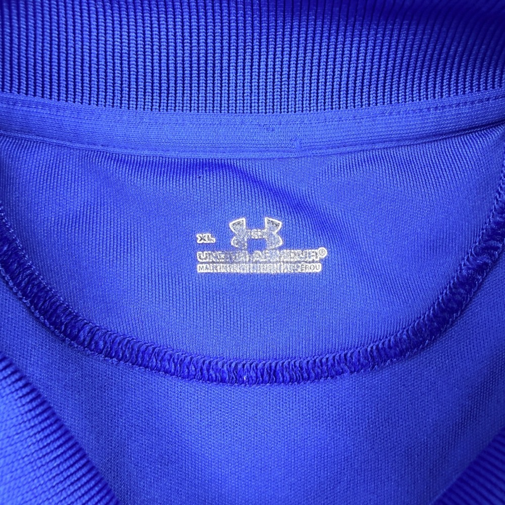 Under Armour Men's XL Royal Blue HeatGear Golf Polo Shirt Short Sleeve - Picture 3 of 8